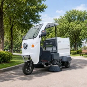 compact auxiliary cleaning vehicle