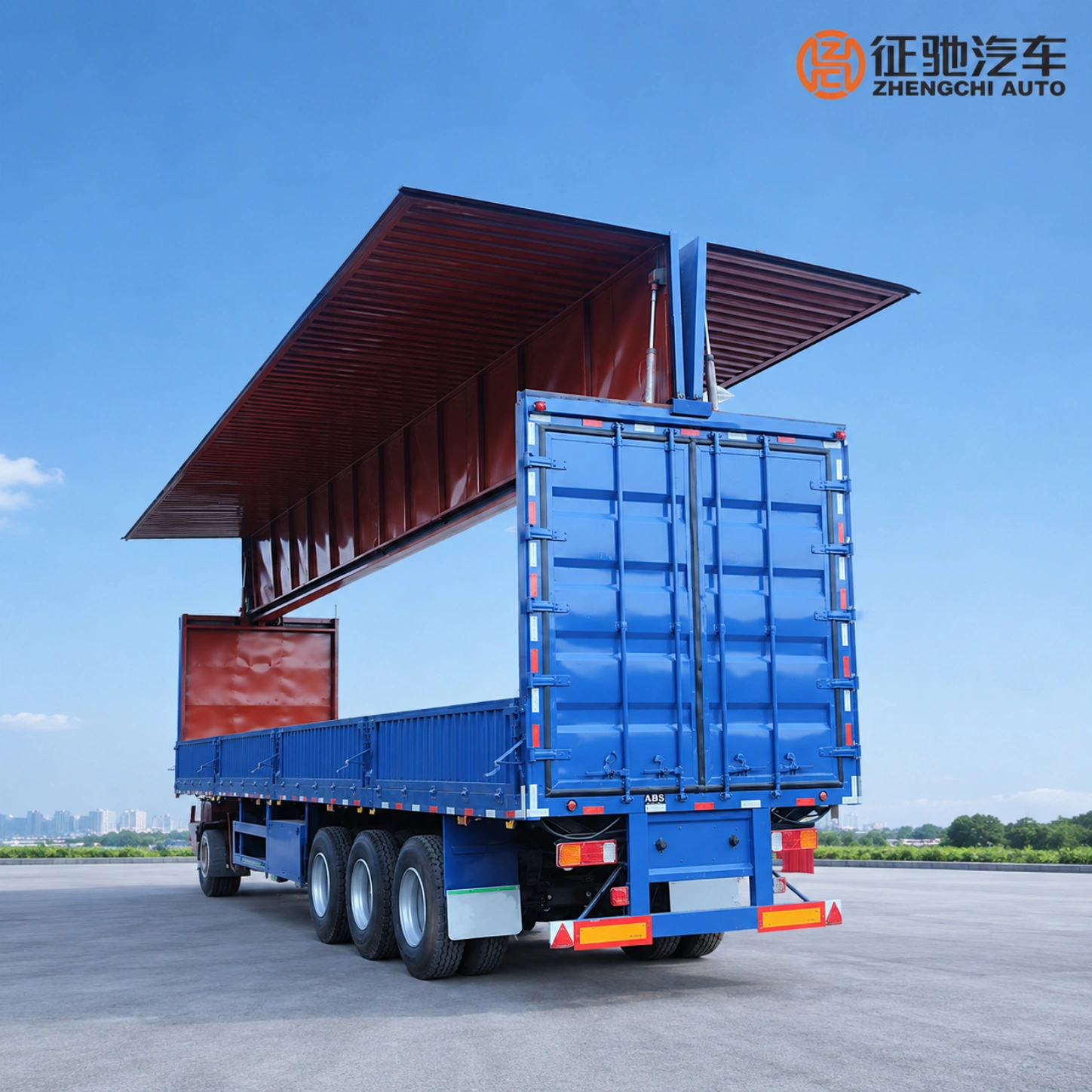 wing opening van trailer wing opening van trailer