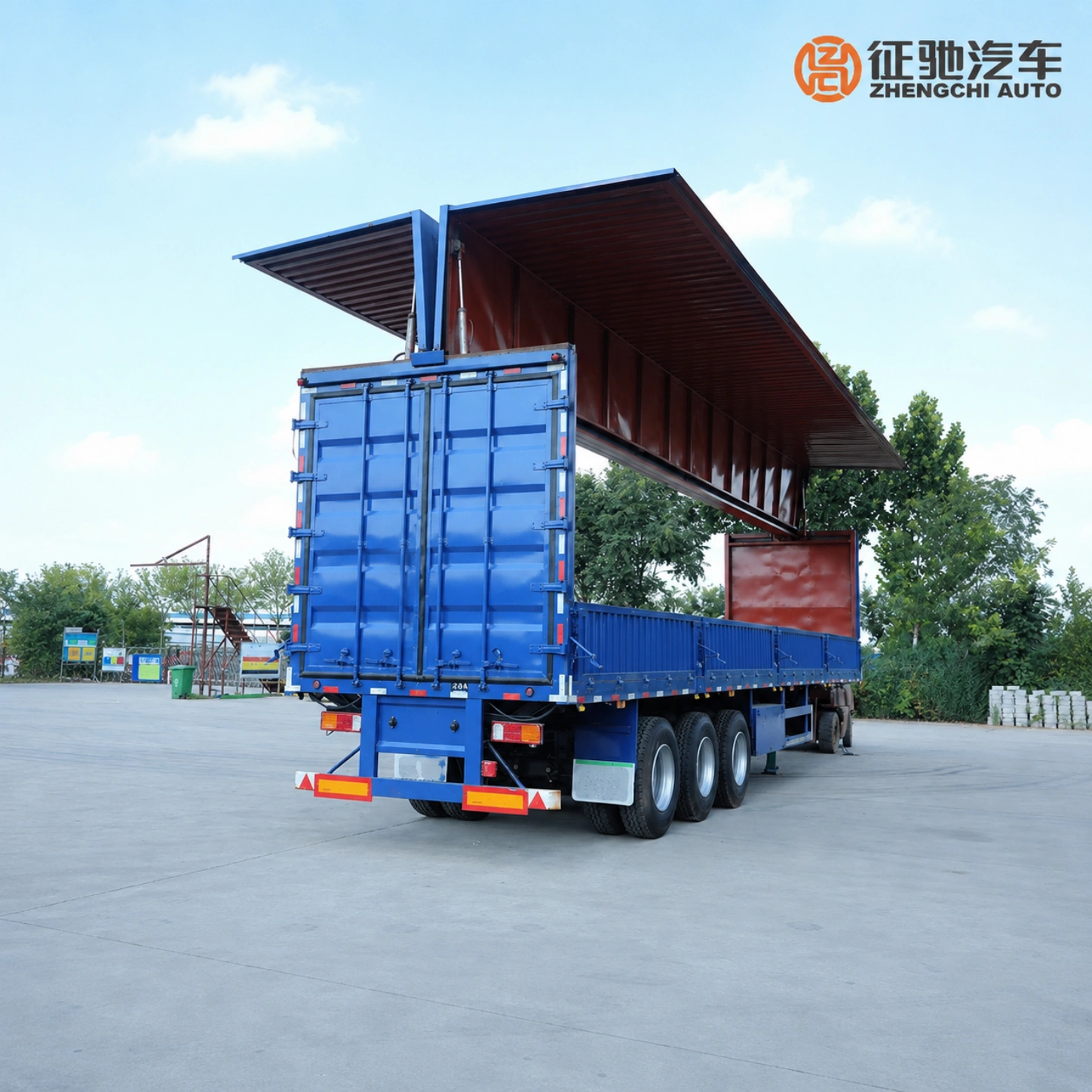 wing opening van trailer wing opening van trailer