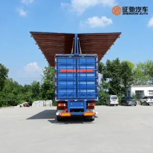 wing opening van trailer