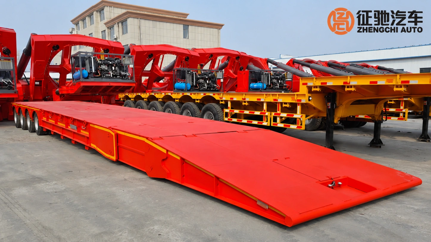 4 axle folding gooseneck trailer 4 axle folding gooseneck trailer