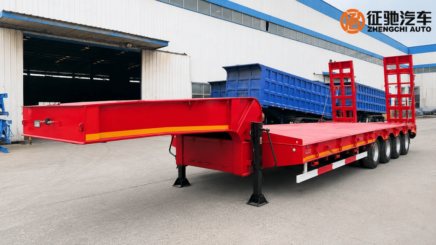 4 axle 100 ton low bed semi trailer 4 axle 100 ton low bed semi trailer