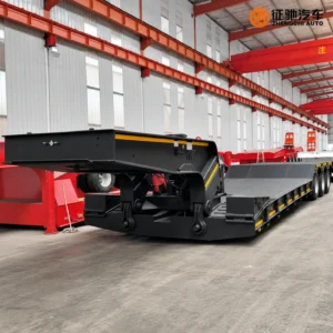 3 axle 80 ton removable gooseneck