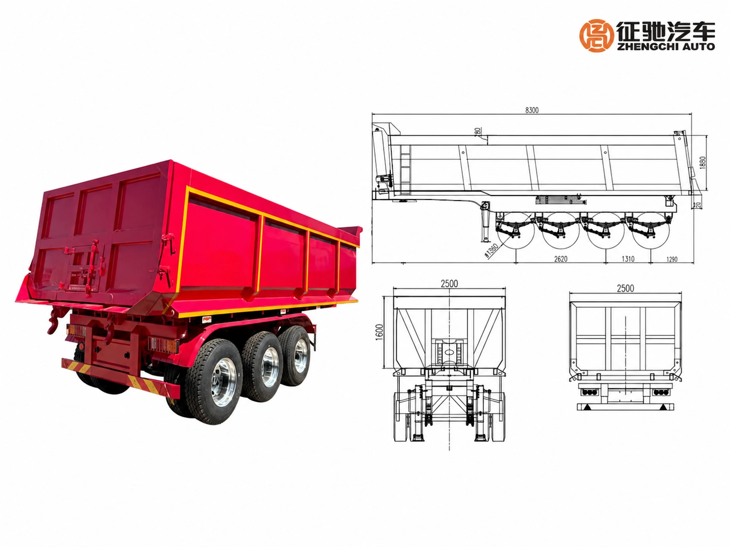 3 axle end dump semi trailers 3 axle end dump semi trailers