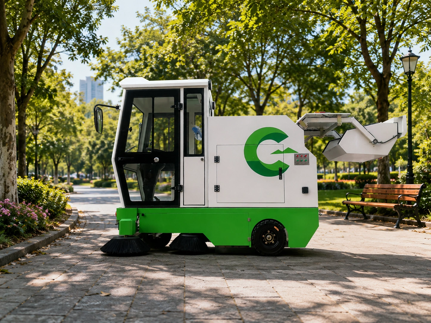 three wheel fully enclosed self dumping road three wheel fully enclosed self dumping road