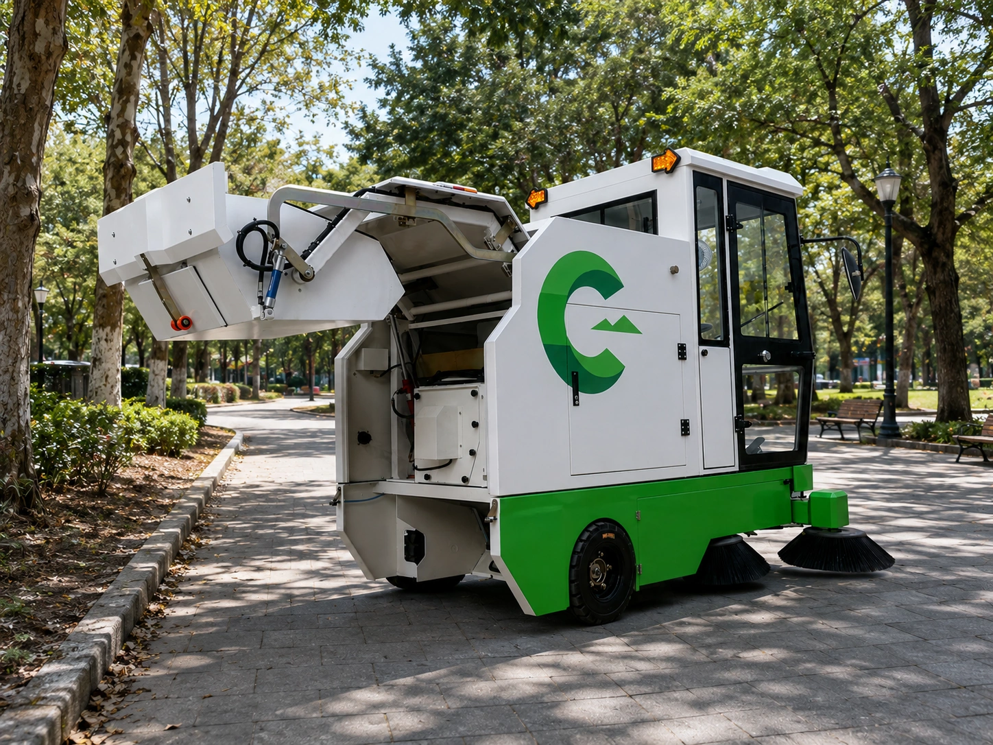 three wheel fully enclosed self dumping road three wheel fully enclosed self dumping road