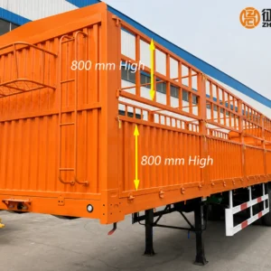 3 axle 60 ton fence semi trailer
