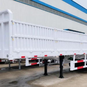 60 ton 3 axle drop side semi trailer