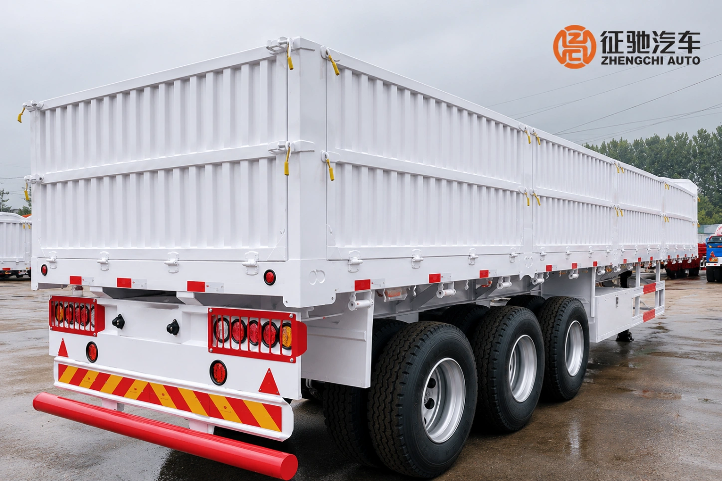 60 ton 3 axle drop side semi trailer 60 ton 3 axle drop side semi trailer